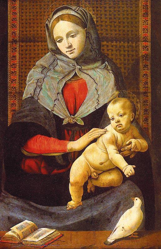 Piero di Cosimo The Virgin Child with a Dove France oil painting art